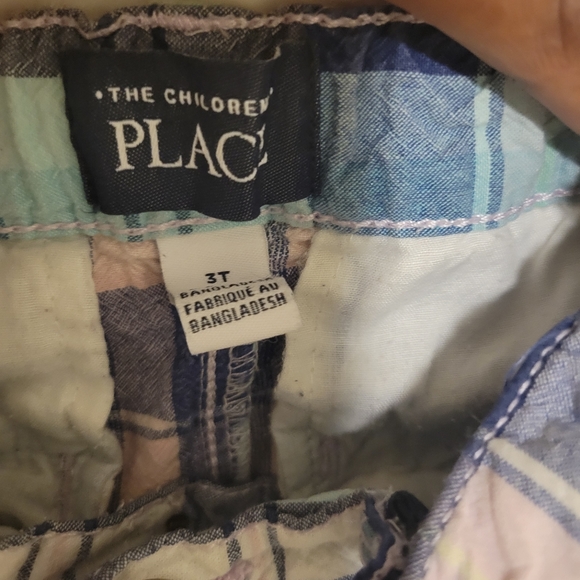 Blue Plaid Toddler Boys Shorts (2 Pair) Size 3T by The Children's Place - Picture 4 of 12